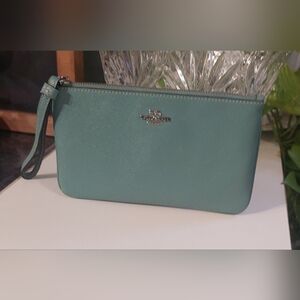 Coach Aqua Wristlet